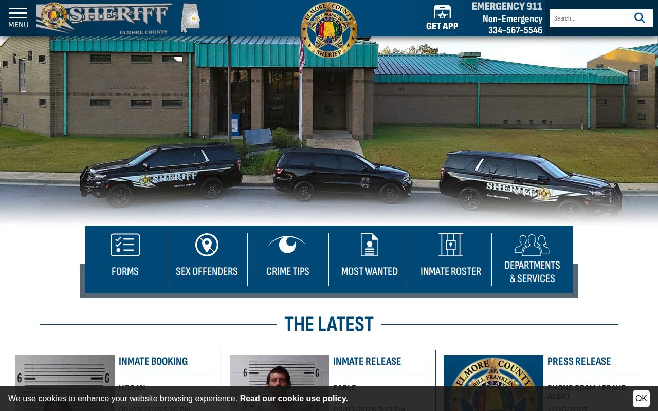 Official Elmore County Sheriff Office homepage