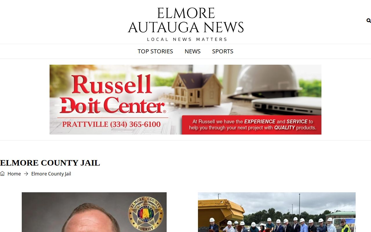 Elmore-Autauga News archive covering selected Elmore County jail stories